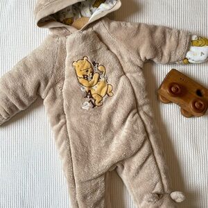 Vintage Disney Winnie the Pooh Tan Bunting Suit